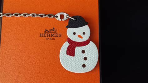 hermes snowman|Snowman charm .